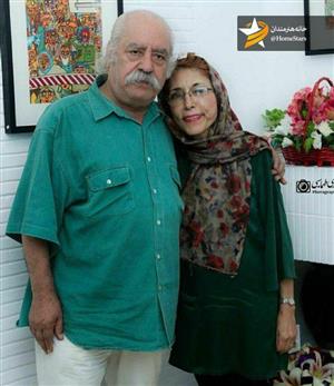 پدر گلشیفه  فراهانی در کنار همسرش+عکس