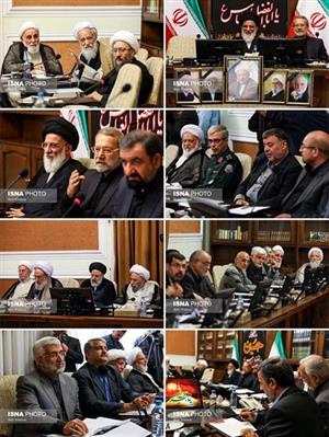 اولین جلسه مجمع تشخیص مصلحت نظام به ریاست هاشمی شاهرودی+عکس