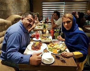 بادیگارد ایرانی جنیفرلوپز و همسرش در رستوران/عکس