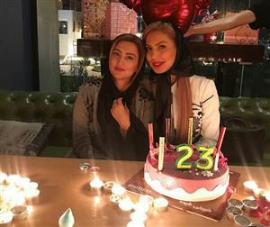 تیپ خانم بازیگر در جشن تولد خواهرش+عکس