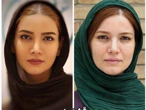 چهره خانم بازیگر قبل و بعد از میکاپ+عکس