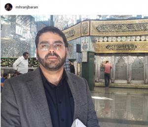 مجری معروف تلویزیون در حرم حضرت زینب (س) +عکس