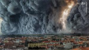 صحنه‌ای وحشتناک در آسمان پرتغال +  عکس 