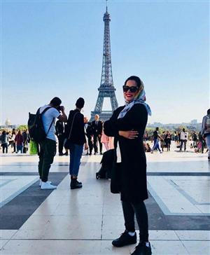 تیپ خانم بازیگر در فرانسه پس از کاهش وزن 40 کیلویی+عکس