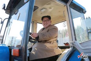 رهبر کره شمالی هم تراکتوری شد