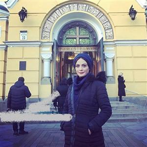 حجاب متفاوت بازیگر زن مشهور در اوکراین+عکس
