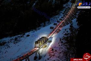 تصاویری دیدنی از سریع‌ترین قطار کابلی جهان
