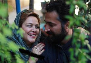 پوشش عجیب و متفاوت بهاره رهنما و همسرش در حرم امام رضا
