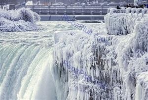 آبشار نیاگارا یخ زد! +تصاویر
