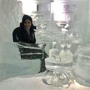الناز شاکردوست در قصر یخی و عجیب+عکس