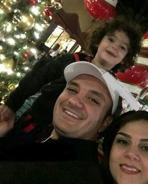 تیپ مجری مشهور و همسرش در شب کریسمس+عکس