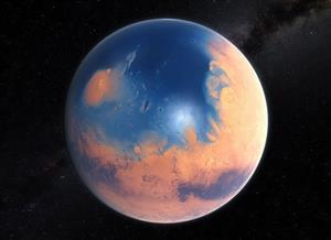 عکس هایی عجیب از زمستان در سیاره مریخ!