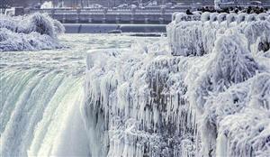وقتی آبشار نیاگارا یخ می‌زند ‏+ تصاویر
