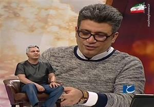 مهران مدیری در میان دستان مجری مشهور+عکس