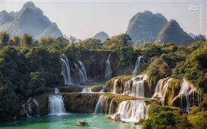 عکس/ آبشاری خارق العاده در مرز چین و ویتنام
