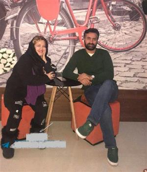 شلوار عجیب و غریب بهاره رهنما در کنار همسرش+عکس