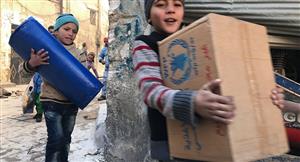 بازگشت انبوه مردم به شهر حلب سوریه پس از آزادی این شهر از شبه نظامیان