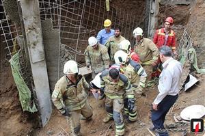  ‍‍‍آوار مرگ بر سر 4 کارگر ساختمانی در نیاوران (عکس)