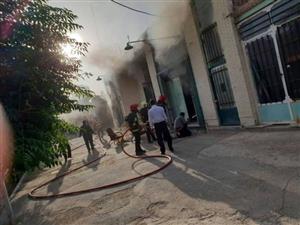 آتش سوزی یک مغازه در کرمان مهار شد