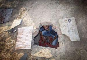 سکوت ۱۰۰۰ گورخواب سیستانی در خانه اموات +عکس