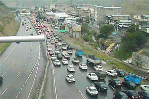 ترافیک سنگین در ورودی غربی تهران و آزادراه کرج-قزوین