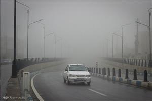 مه گرفتگی در محورهای شمالی/ترافیک در آزادراه کرج