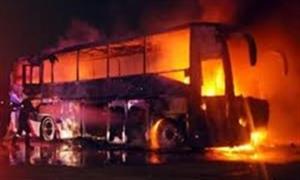 تصادف اتوبوس با تانکر در محور کاشان - نطنز ۲۰ مصدوم برجای گذاشت+ اسامی مصدومان