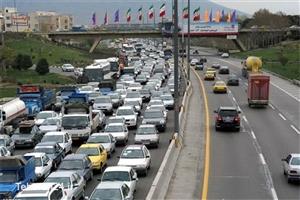ترافیک سنگین در ۵ محور منتهی به تهران