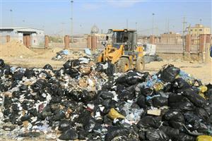 پاکسازی  127 هکتار از ارضی پایانه مرزی مهران از زباله