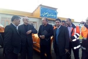 بازدید رئیس سازمان راهداری و حمل و نقل جاده ای از راههای استان آذر بایجان شرقی