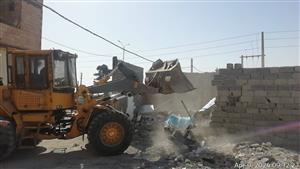 رفع خلاف 532 متر مربع  و جمع آوری 68 مورد کرکره ساخت و سازهای غیر مجاز در منطقه 19

