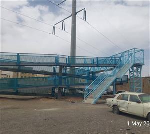 تبدیل پله پل عابر پیاده به رمپ در بزرگراه شهید نجفی رستگار منطقه ۱۵